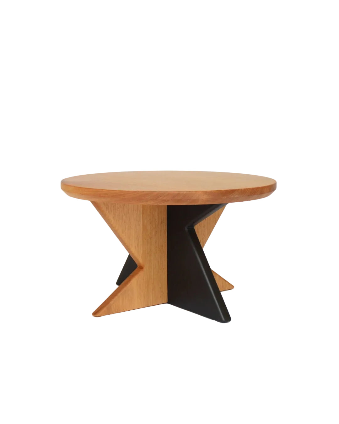 Mesa de centro de madera maciça.